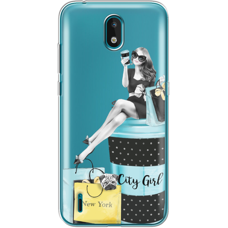 Прозрачный чехол BoxFace Nokia 1.3 City Girl