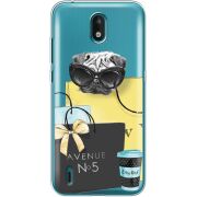 Прозрачный чехол BoxFace Nokia 1.3 Fashion Pug