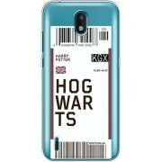 Прозрачный чехол BoxFace Nokia 1.3 Ticket Hogwarts