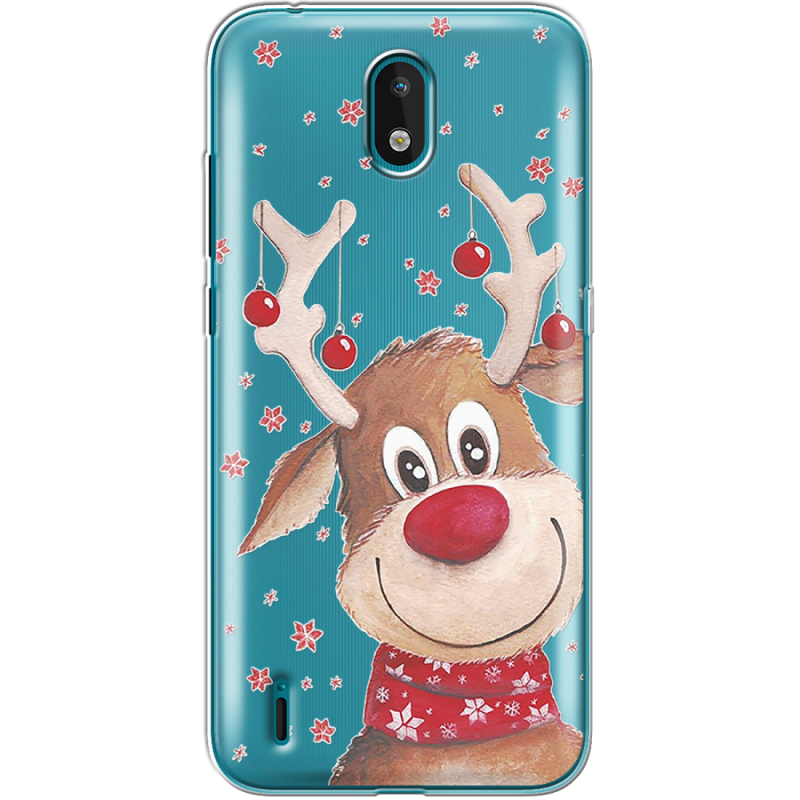 Прозрачный чехол BoxFace Nokia 1.3 Winter Deer