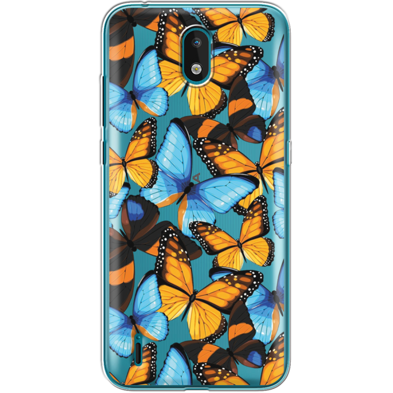 Прозрачный чехол BoxFace Nokia 1.3 Butterfly Morpho