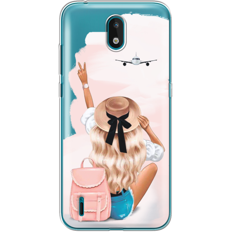 Прозрачный чехол BoxFace Nokia 1.3 Travel Girl