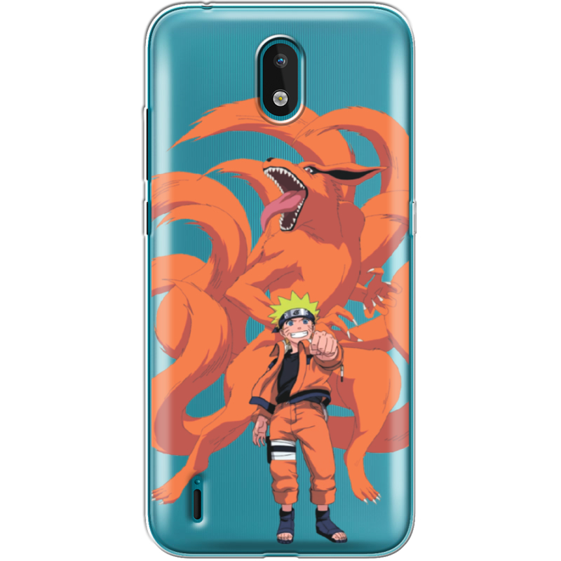 Прозрачный чехол BoxFace Nokia 1.3 Naruto and Kurama