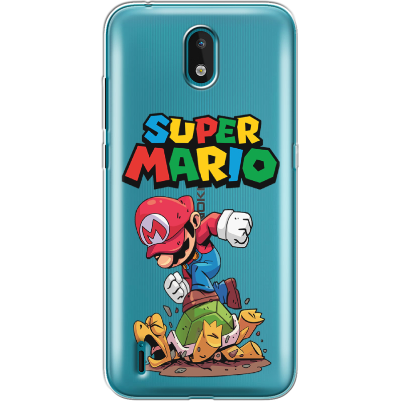 Прозрачный чехол BoxFace Nokia 1.3 Super Mario