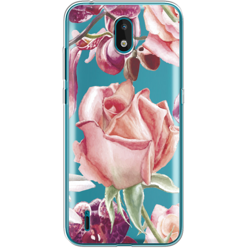 Прозрачный чехол BoxFace Nokia 1.3 Rose