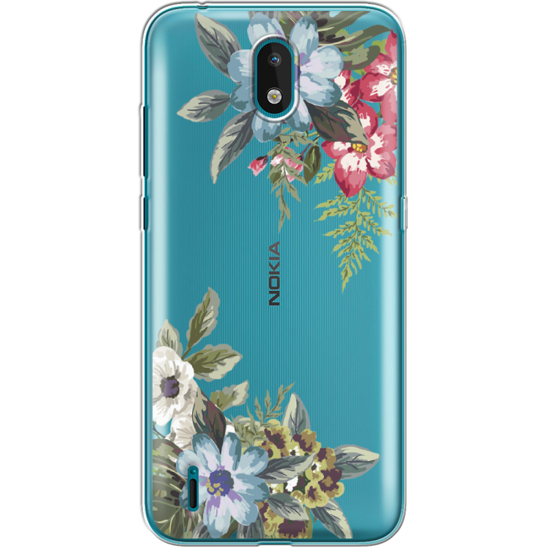 Прозрачный чехол BoxFace Nokia 1.3 Floral