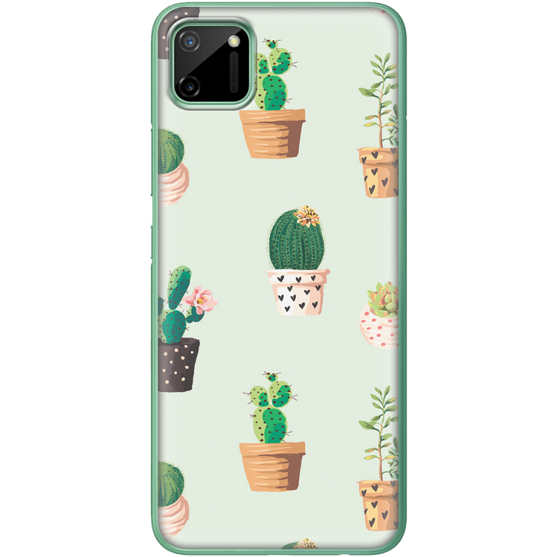 Чехол BoxFace Realme C11 L-green Cacti