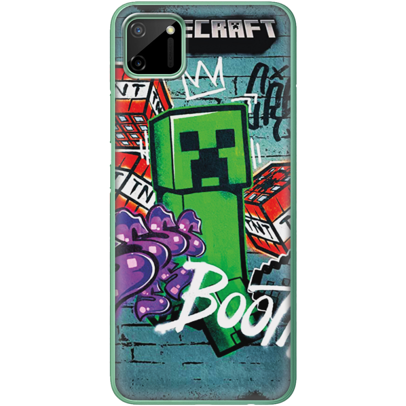 Чехол BoxFace Realme C11 Minecraft Graffiti