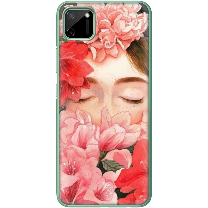 Чехол BoxFace Realme C11 Girl in Flowers