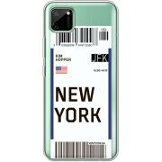 Прозрачный чехол BoxFace Realme C11 Ticket New York