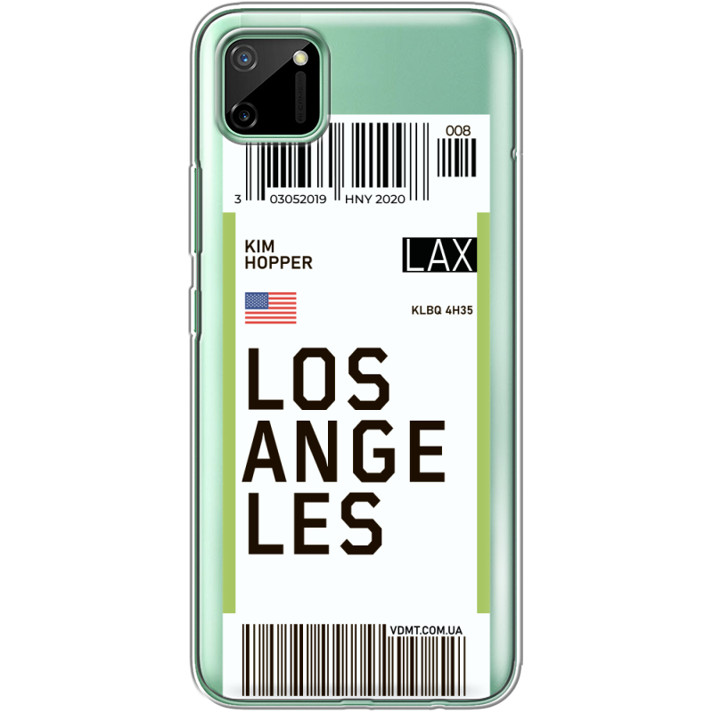 Прозрачный чехол BoxFace Realme C11 Ticket Los Angeles