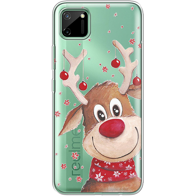 Прозрачный чехол BoxFace Realme C11 Winter Deer