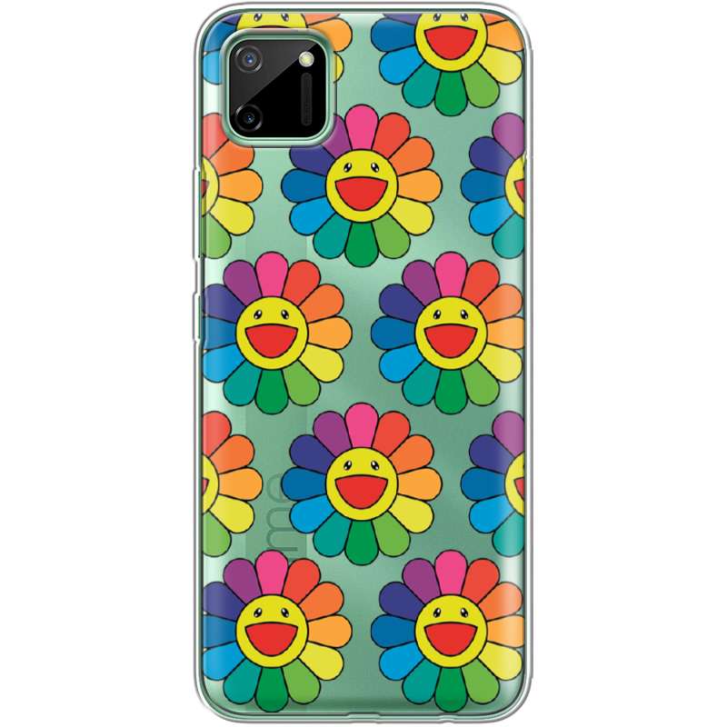 Прозрачный чехол BoxFace Realme C11 Hippie Flowers