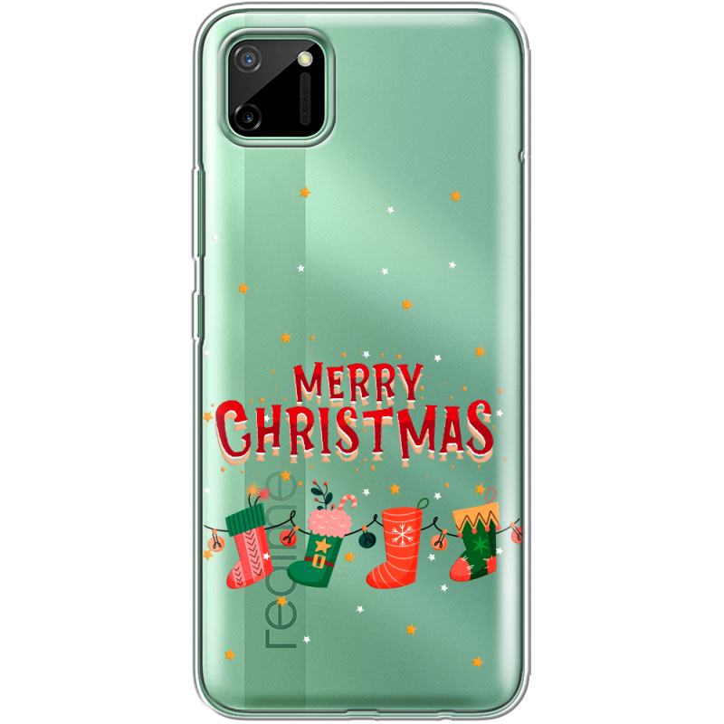 Прозрачный чехол BoxFace Realme C11 Merry Christmas