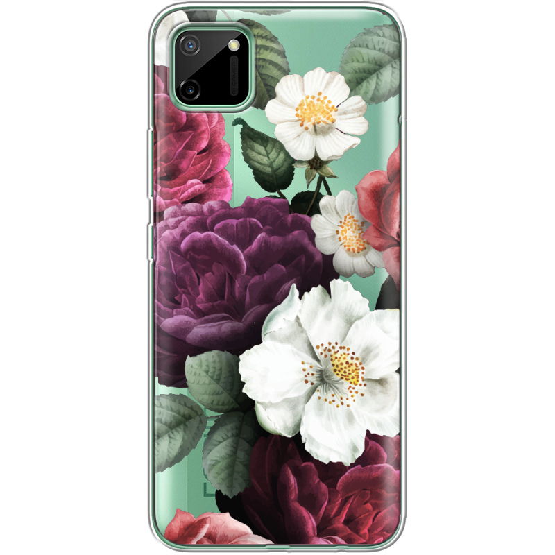 Прозрачный чехол BoxFace Realme C11 Floral Dark Dreams