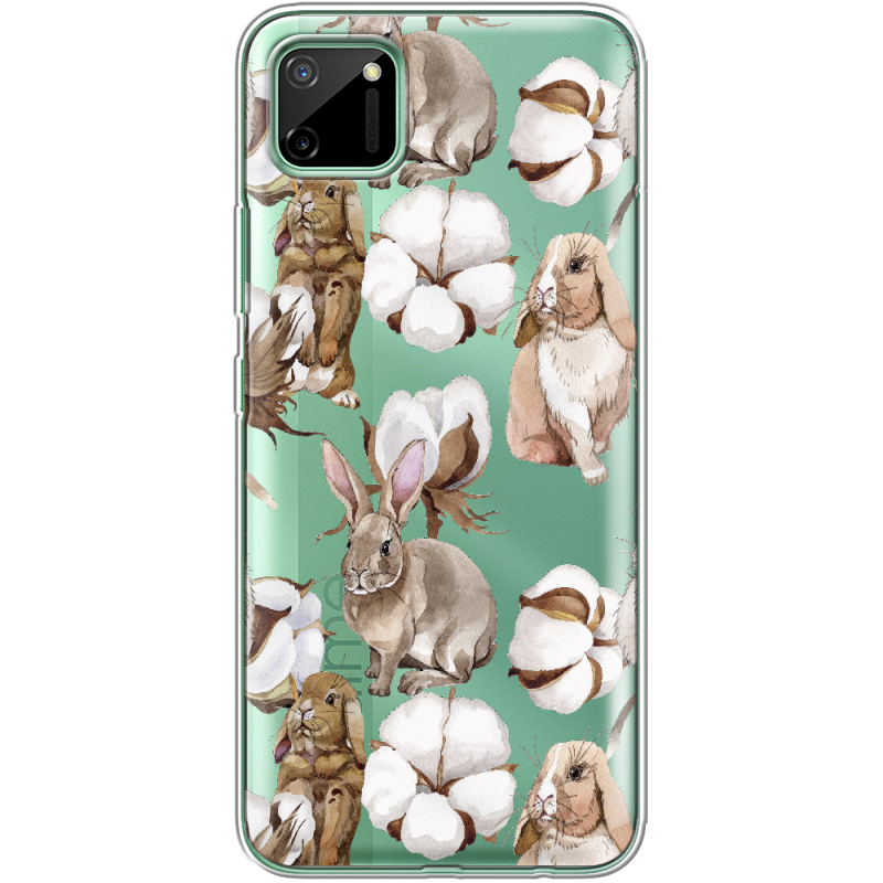 Прозрачный чехол BoxFace Realme C11 Cotton and Rabbits