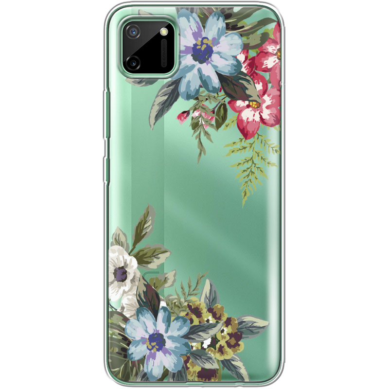 Прозрачный чехол BoxFace Realme C11 Floral