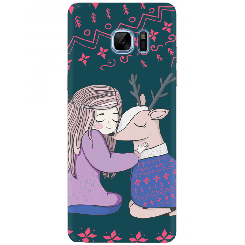 Чехол Uprint Samsung N930F Galaxy Note 7 Girl and deer