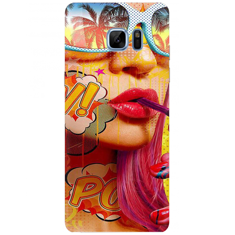 Чехол Uprint Samsung N930F Galaxy Note 7 Yellow Girl Pop Art