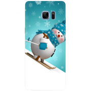 Чехол Uprint Samsung N930F Galaxy Note 7 Skier Snowman
