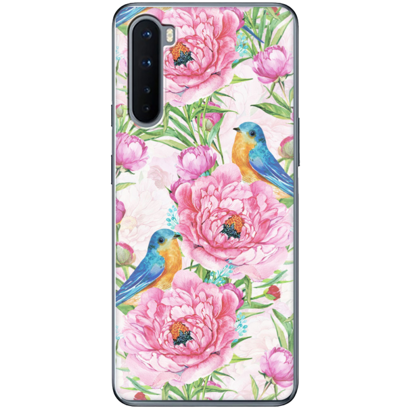 Чехол BoxFace OnePlus Nord Birds and Flowers