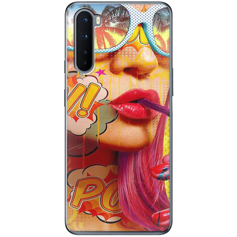 Чехол BoxFace OnePlus Nord Yellow Girl Pop Art