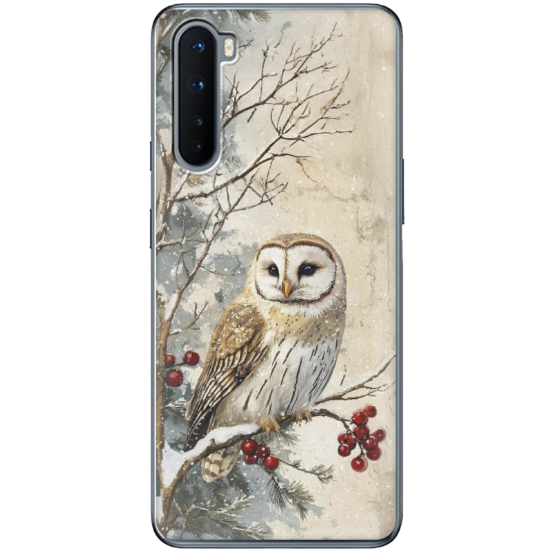 Чехол BoxFace OnePlus Nord Christmas Owl