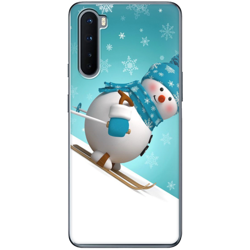 Чехол BoxFace OnePlus Nord Skier Snowman