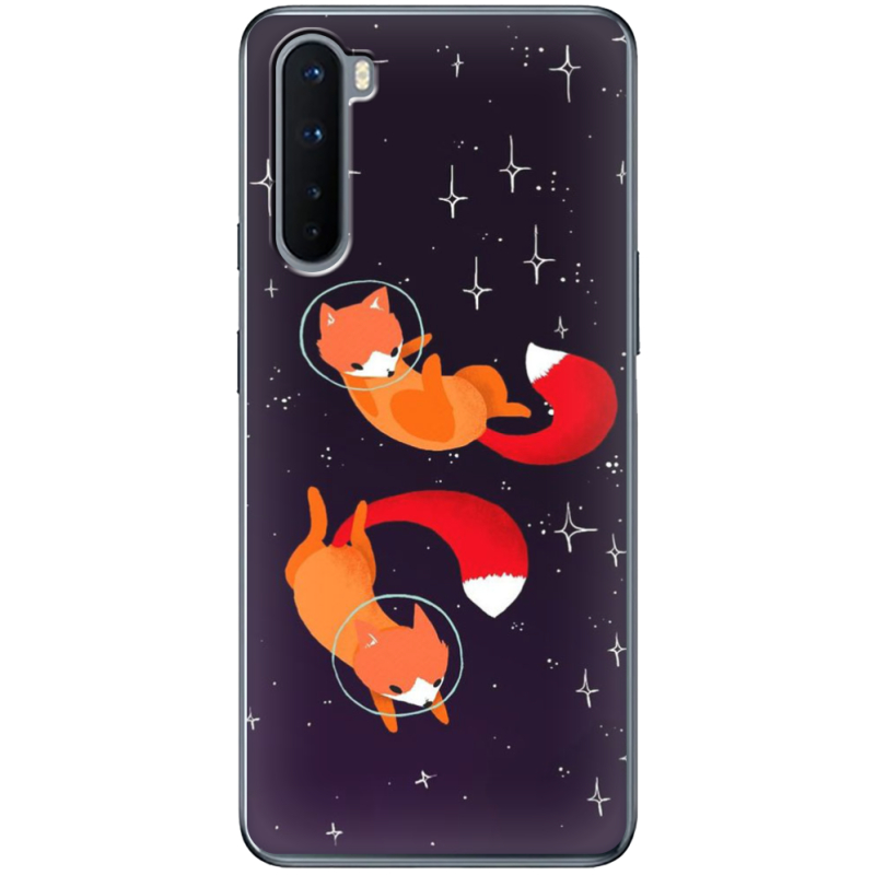 Чехол BoxFace OnePlus Nord Fox-Astronauts