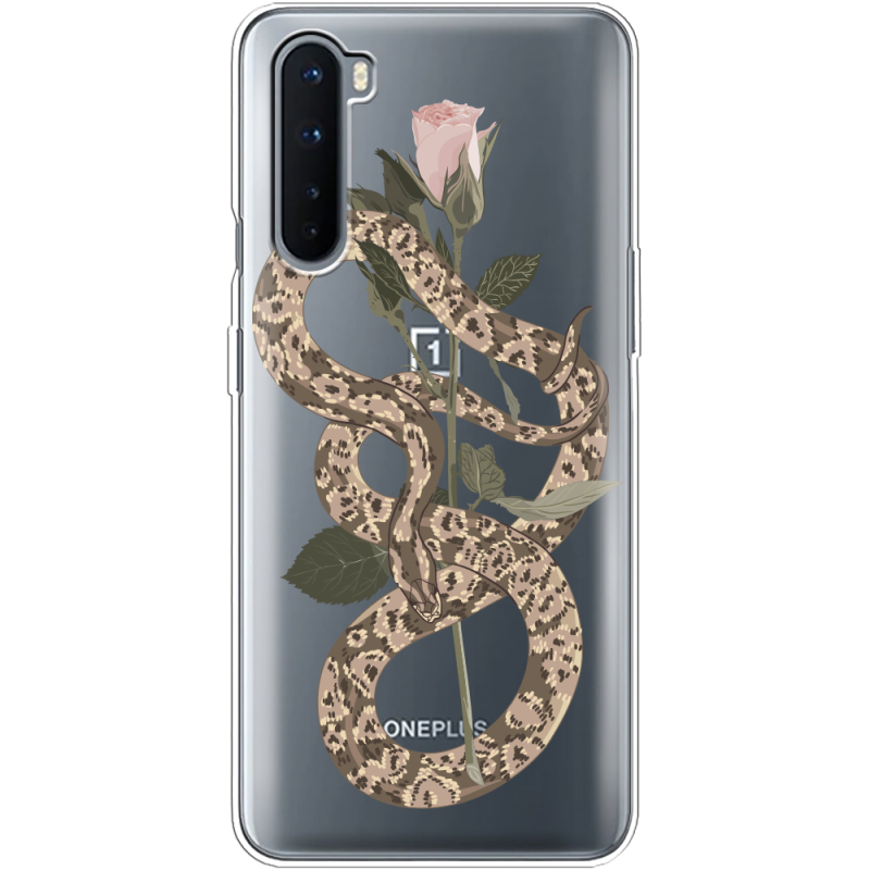 Прозрачный чехол BoxFace OnePlus Nord Glamor Snake