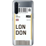 Прозрачный чехол BoxFace OnePlus Nord Ticket London