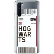 Прозрачный чехол BoxFace OnePlus Nord Ticket Hogwarts