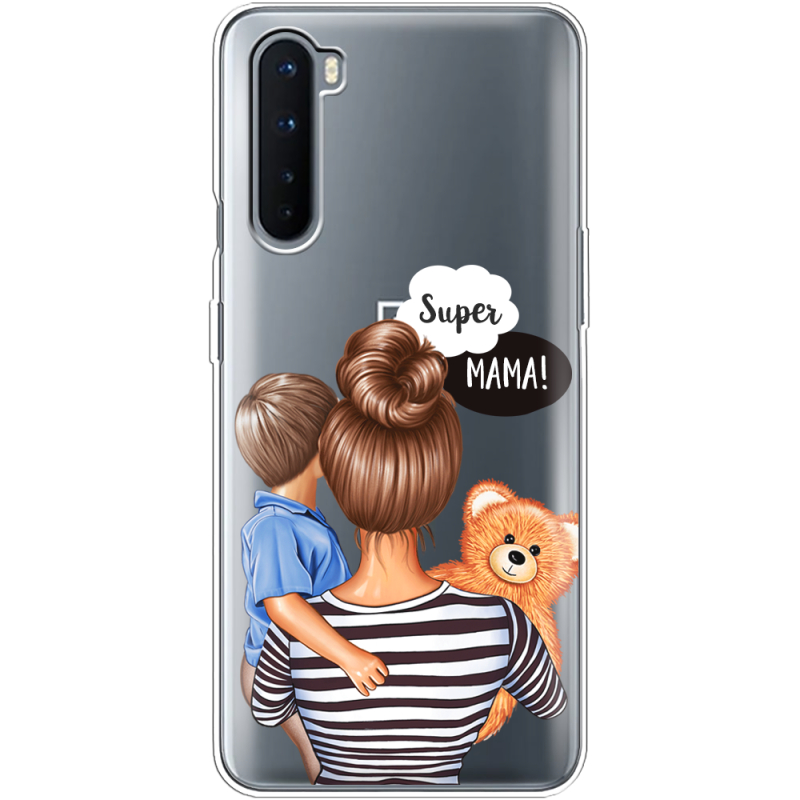 Прозрачный чехол BoxFace OnePlus Nord Super Mama and Son