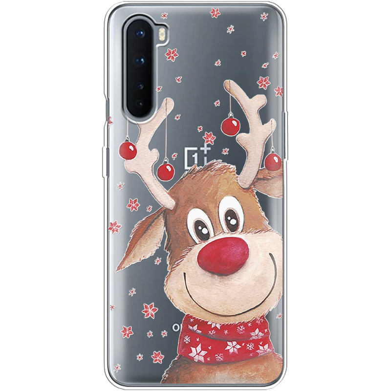 Прозрачный чехол BoxFace OnePlus Nord Winter Deer