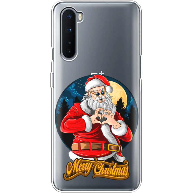 Прозрачный чехол BoxFace OnePlus Nord Cool Santa