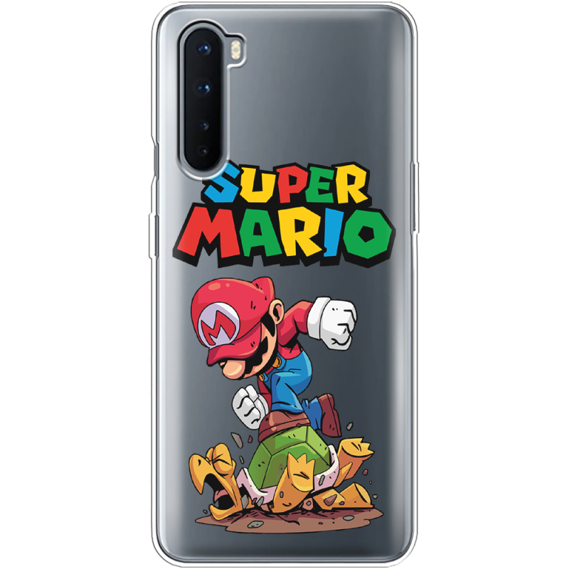 Прозрачный чехол BoxFace OnePlus Nord Super Mario