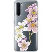 Прозрачный чехол BoxFace OnePlus Nord Cherry Blossom