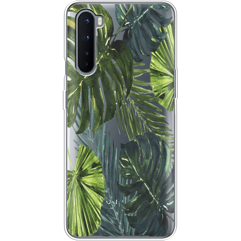 Прозрачный чехол BoxFace OnePlus Nord Palm Tree