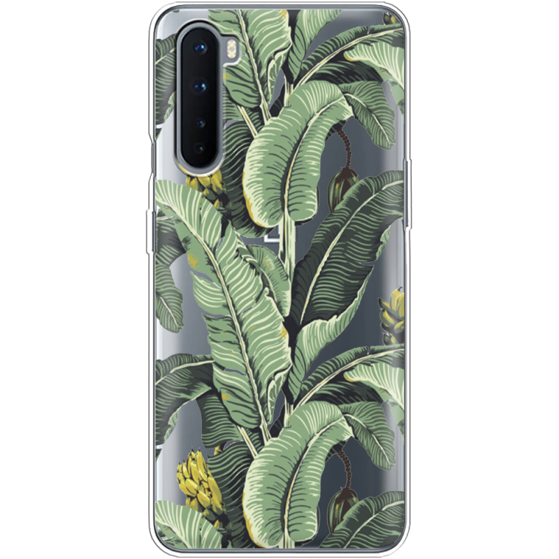 Прозрачный чехол BoxFace OnePlus Nord Banana Leaves