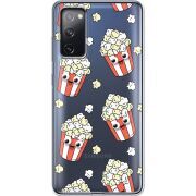 Прозрачный чехол BoxFace Samsung G780 Galaxy S20 FE с 3D-глазками Popcorn