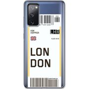 Прозрачный чехол BoxFace Samsung G780 Galaxy S20 FE Ticket London