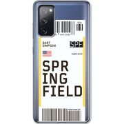 Прозрачный чехол BoxFace Samsung G780 Galaxy S20 FE Ticket Springfield