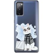 Прозрачный чехол BoxFace Samsung G780 Galaxy S20 FE Cat Style