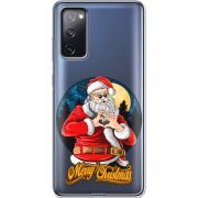 Прозрачный чехол BoxFace Samsung G780 Galaxy S20 FE Cool Santa