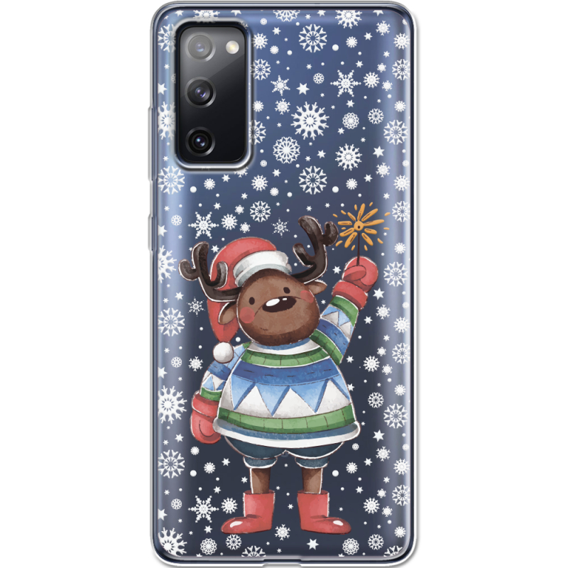 Прозрачный чехол BoxFace Samsung G780 Galaxy S20 FE Christmas Deer with Snow