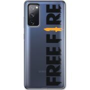 Прозрачный чехол BoxFace Samsung G780 Galaxy S20 FE Free Fire Black Logo