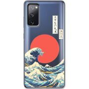 Прозрачный чехол BoxFace Samsung G780 Galaxy S20 FE Большая волна в Канагаве