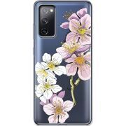 Прозрачный чехол BoxFace Samsung G780 Galaxy S20 FE Cherry Blossom