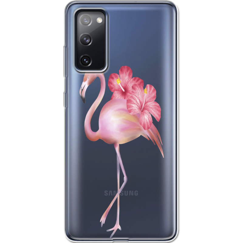 Прозрачный чехол BoxFace Samsung G780 Galaxy S20 FE Floral Flamingo