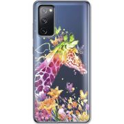 Прозрачный чехол BoxFace Samsung G780 Galaxy S20 FE Colorful Giraffe